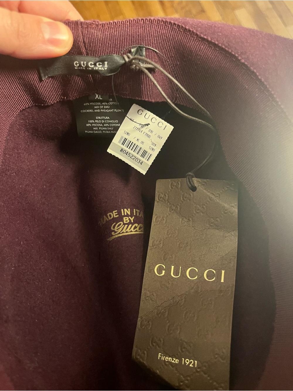 Purple Gucci Fedora - Picture 4 of 4